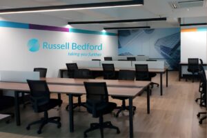 Oficinas corporativas de Russell Bedford relacionadas con el Registro de Perfil y Asignación de Cargos en Colombia