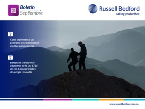 Cumplimiento empresarial y beneficios tributarios en el Boletín de septiembre de Russell Bedford Colombia